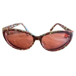 Preppy Classic Vintage Laura Ashley Sun 105 Cat Eye Sunglass FRAMES ONLY ‎ Mable